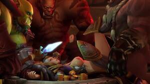 3d Sex Cartoon Network Porn - MILF IS FUCKED HARD BY THREE ORCS - GROUP SEX CARTOON