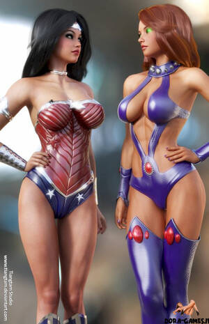 3d Superheroines Deviantart Sexy - wonder comic starfire lesbian wrestling artwork heromorph erotic superman  and wonder woman 3d porn heroines woman deviantart tiangtam