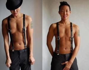Androgynous Queer - YK Hong - founder of Grit Gear, wearable custom-made leather art.