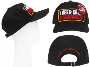 Hat Porn - DSQUARED2 Dead Punk Porn 3.4oz Deadstock Baseball Cap Hat | eBay