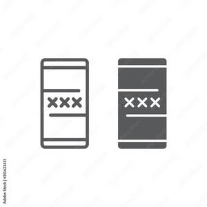 Adult Sex Graphics - Porn app line and glyph icon, sex and adult, porn on smartphone sign,  vector graphics, a linear pattern on a white background, eps 10. Stock  Vector | Adobe Stock