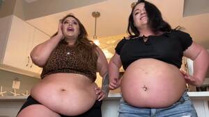 lesbians big tits fat belly - Lesbian: bbw girls show your huge fat bellies 6 - ThisVid.com