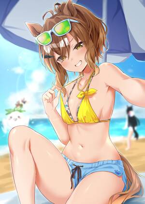 anime bikini nude beach - Beach Selfie [Umamusume] free hentai porno, xxx comics, rule34 nude art at  HentaiLib.net