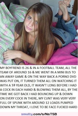18 Yr Old Girl Porn Caption - #caption #story #brunette #cute #girlfriend #gangbang #slut #sharedwife