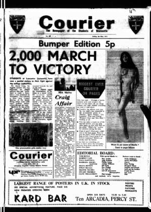 1972 Porn Newspapers - Bumper Edition of the Courier which featured the Couier porn page, 5th May  1972