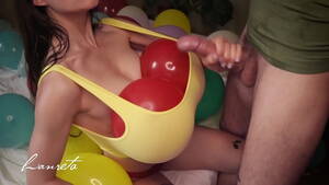balloon tits - Birthday Balloons. Stuffed & Cum Covered - XVIDEOS.COM