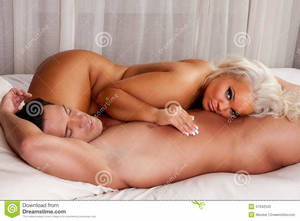 erotic nudist couples - Loving young nude erotic sensual couple in bed
