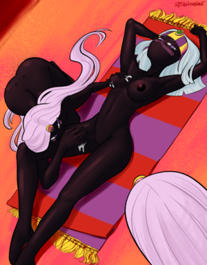 Duck Dodgers Porn - Martian Queen and her servants at the beach â€“ Duck Dogers Hentai