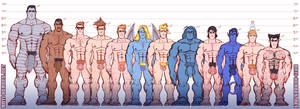 Bishop X Men Porn - X-MenHeightChart.jpg 1,925Ã—700 pixels Â· Height ChartGay ComicsAdult ...
