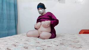 muslim bbw huge breasts - Beautiful Tits Muslim Chubby Girl Pressing Big Boobs watch online