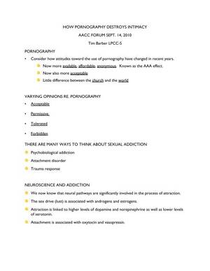 Black Forum - AACC Forum Porn & Marriage Handout