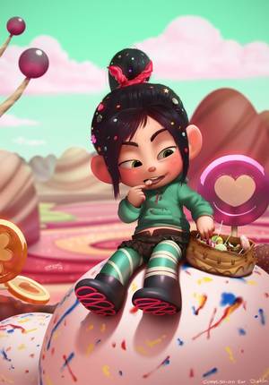 Felix Wreck It Ralph Cartoon Porn - Vanellope Von Schweetz by *DFer32 on deviantART
