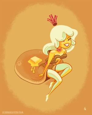 Adventure Time Sexy Fan Art - Drawing based on Breakfast Princess for the Adventure Time and Regular Show  art show at Mondo Gallery in Austin, Texas