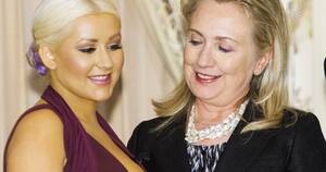 Hillary Clinton Lesbian Porn - Christina Aguilera Loves That Hillary Clinton Photo Just As Much As We Do |  HuffPost Entertainment