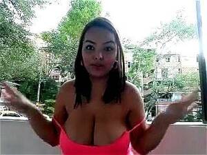 big tit latina in public - Watch Busty On Balcony - Latina, Public, Big Tits Porn - SpankBang