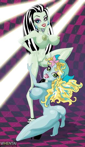 Monster High Frankie Stein Porn - Frankie Stein and Lagoona Blue : r/rule34