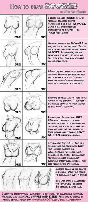 how to draw boobs - How to draw boobies in a better way (realistic) Don't draw Boobs that is  like a plastic surgery ( I wish every comics artist was required to (at  least) read ...