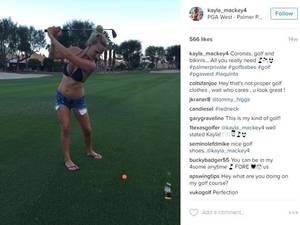 golf loan - Bikini-clad golfers of Instagram are driving people wild with their  lingerie golfing snaps