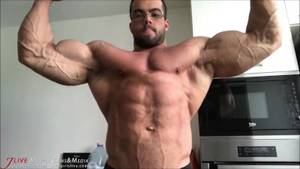 Biceps Porn - Bodybuilder Posing for Muscle Worship Session. Sorry - Totally SFW.