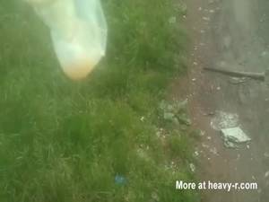 black std pussy - Collecting filled condom for swallow rotten infected cum