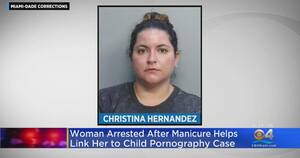 Arrested Women Porn - Hialeah woman arrested after manicure links her to child porn - CBS Miami