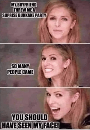 Natalie Portman Bukkake Porn - Surprise Party : r/memes