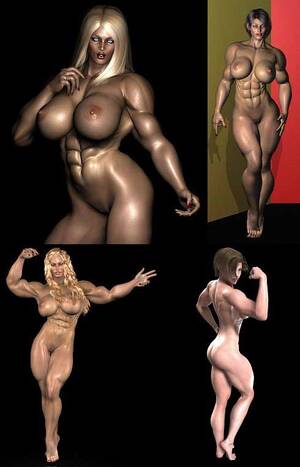 Muscle Art Porn - Muscle Girl Art At Renderosity