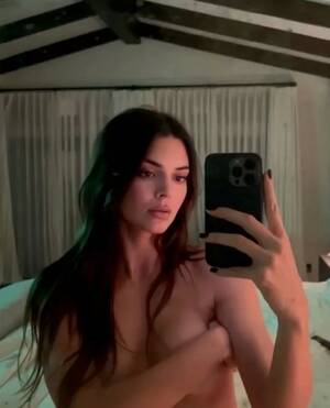 Kendall Jenner Lesbian Porn - Kendall Jenner wows fans as she strips topless and risks baring all in racy  video - Daily Star