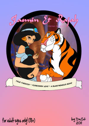 cartoon porn jasmine vore - Jasmine & Rajah Tieing The Knot - HentaiRox