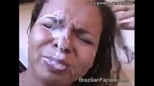 Brazil Facial - Facial cumshot on brazilian bitch - XVIDEOS.COM