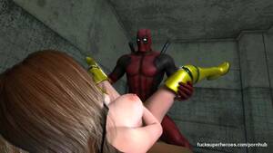 Deadpool Game Porn - Deadpool fucks Rogue's pussy and cumshots her - Hentai City