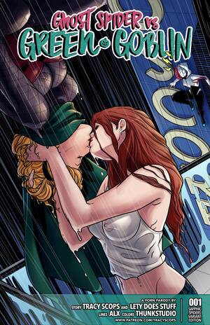 comic book lesbian porn - Ghost Spider VS. Green Goblin (Spider-Man) [Tracy Scops] Porn Comic -  AllPornComic