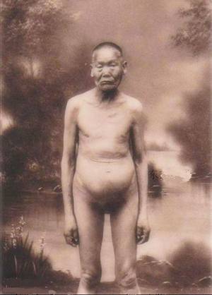 Eunuch Porn Asian Boy - Chinese imperial eunuch wearing his birthday clothes.