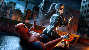 Black Cat Harley Quinn Spider Man Porn - Black Cat and Spider-Man - \