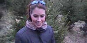 amateur outdoor blowjob - Amateur German Outdoor Blowjob