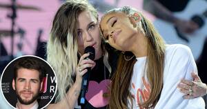 Ariana Grande Ass Porn - Ariana Grande Asks Liam Hemsworth to 'Share' His Wife Miley Cyrus