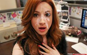 Karen Gillan Cum Porn - karen gillan, redhead, cum, covered, face, sperm, cumshot, cum