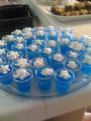 Drunk Jello - Rasberry Skye Vodka/ Blueberry Jello Shots!