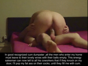 fat tranny dick caption - Married fat ass bbw jump on a sales man Big cock. Captions slutrocknroll  Porn Pic - EPORNER