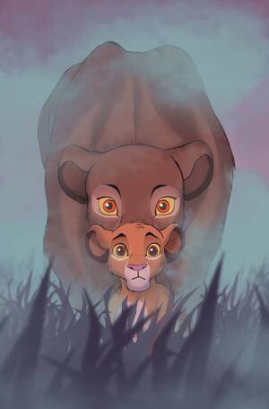 Lion King Cub Porn - 239837 - safe, artist:ellu, sarabi (the lion king), simba (the lion king),  big cat, feline, lion, mammal, feral, disney, the lion king, cub, duo,  female, lioness, male, mother, mother and child, young -