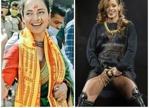 Indian Singer Pussy - Kangana calls Rihanna 'porn singer', 'porn star'; trolls post steamy shots  of actress
