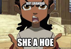 cartoon fucking boomdox - Nigga you gay - boondocks - quickmeme