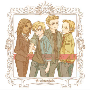 Archangels Anime Porn - Lucifer & Gabriel (SPN fanart) | Spn | Pinterest | Fanart, Gabriel and  Supernatural