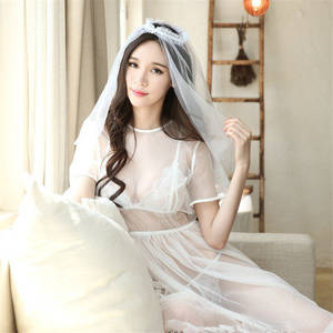 bride - Porn Babydoll Bride Wedding Dress Erotic Lingerie For Women Sexy Lingerie  Hot Erotic Underwear Sleepwear Role
