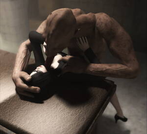 Alien Groping - Hot as hell babe has her melons groped by a gruesome alien |  3dwerewolfporn.com