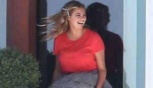 kate upton upskirt down blouse - The wind hit Kate Upton's skirt in the right spot at a photoshoot, and gave  us a good view of her ass! Now, if only the same wind could simply rip off  ...