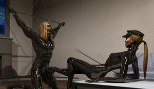 latex rubber 3d porn - 3D Latex porn. Only fantastic girl in latex