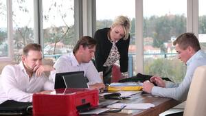 horny office meeting - Gangbang Meeting for Executive Office Slut Brittany Bardot GP1665