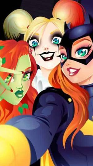 Gotham Girls Cartoon Porn - Batgirl, poison ivy, Harley Quinn