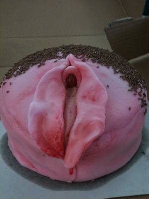 funny pussy birthday cakes - vagina cake